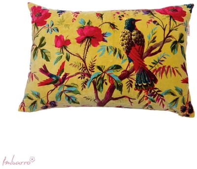 Imbarro Fashion & Home Kussen Paradise L Lime 40 x 60 cm 100 % katoen velvet