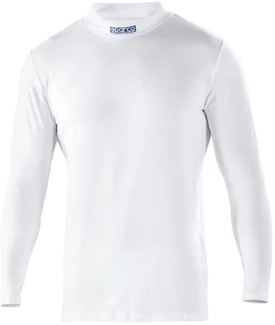 Sparco B-Rookie Hoge Kraag T-Shirt - Zwart/Wit/Blauw — XS