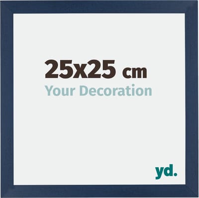 Your Decoration - Fotolijst 25x25 cm - MDF - Donkerblauw Geveegd - Mura