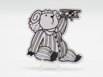 Spelend Baby Schaap Sticker - Dieren in het Dagelijks Leven | Vera's Arts & Dice | Schattige Stickers - Handgemaakte Stickers - Journaling - Bullet Journal - Scrapbooking - Leuke Stickers - Laptop Sticker - Telefoon Sticker | Schapen Lammetjes