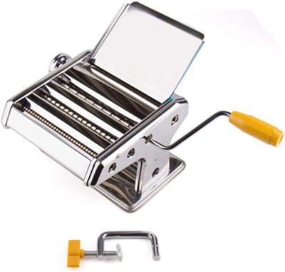 Pastamaker Handmatig - Noodle Machine - Verse Pasta Maken - 6 Dikte-instellingen - 21X19X15CM - Zilver
