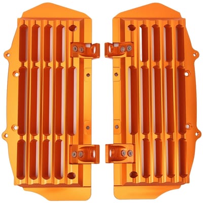1 Paar Motorradiator Beschermkap Beschermer Oververhitting Bestendig Beschermend Rooster Beschermkap voor 125cc tot 500cc 125 oranje