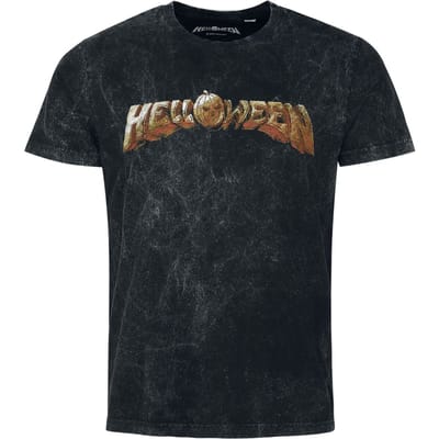 Helloween T-shirt - Volume Logo - S tot 3XL - voor Mannen - grijs
