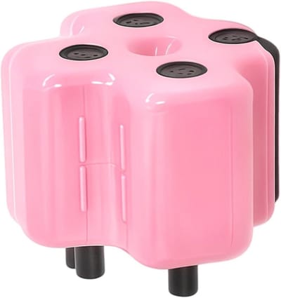 Rekenroller - Cijfer Stempel - Wiskunde Oefenen - 4-in-1 Sommen - 8.5 cm - Roze