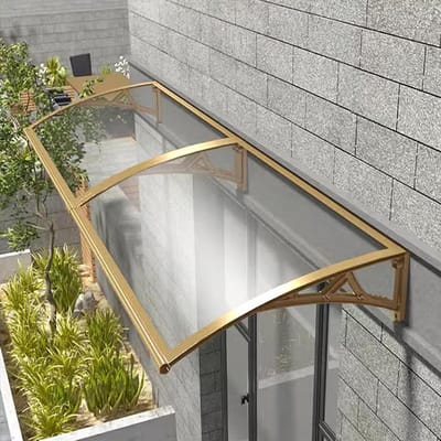 Deurluifel - Regenkap - Buiten beschermen - UV-beschermend - 60x110cm - Transparant