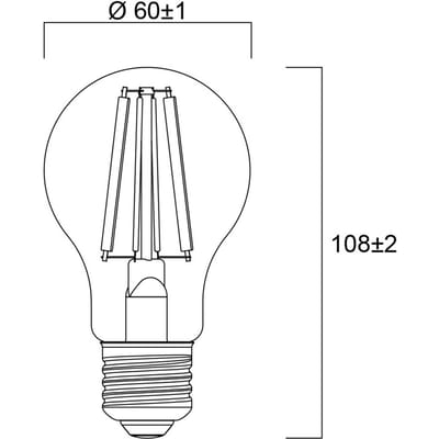 Sylvania E27 filament LED lamp 4W 2.700K 840 lm