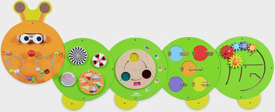 Viga Toys educatief speelgoed Caterpillar Activity Wall Panels FSC hout.