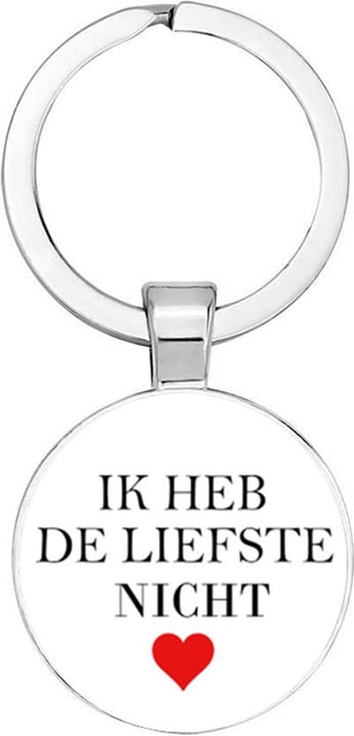 Akyol - Ik heb de liefste nicht Sleutelhanger - liefde - iemand die liefde wilt geven aan een ander - familielid - cadeautje voor nicht - familie - beste ooit - verjaardag - 2,5 x 2,5 CM