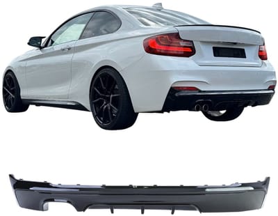 Diffuser Hoogglans Zwart Geschikt voor BMW 2 Serie F22 & F23 2014-2021
