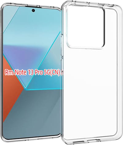 MobyDefend Hoesje - Geschikt voor Xiaomi Redmi Note 13 Pro 5G - Transparante TPU Backcover - Volledig Doorzichtig