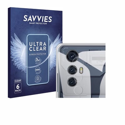 Savvies - Screenprotector voor Cubot Max 5 (ALLEEN Camera) - Folie Beschermfolie transparant 6 Stuks