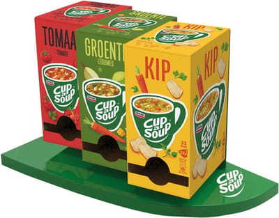 Cup a Soup Tomaat, Kip, Groente + Officieel Display