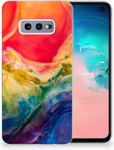 Hoesje maken Samsung Galaxy S10e Watercolor Dark
