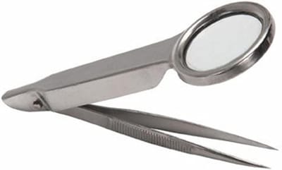 Glazen pincet - Reparatie tool - Sieraden reparatie - Met vergrootglas - Handheld - Meerkleurig