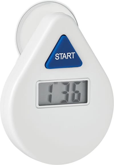 Douchetimer - Douchewekker - Showertimer - Douche klok - Douchecoach - Met zuignap - Waterbesparend - Digitaal - 5 minuten
