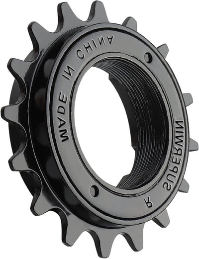 Fiets Vrijloop - Single Speed Tandwiel - Fietsen Verbeteren - Hoge Treksterkte Staal - 16T - Zwart