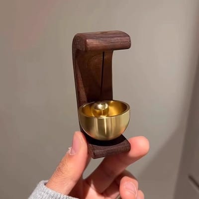 Magnetische Deurbel - Luxe Windkogel - Messing Dopamine Bel - Slaapkamer Hanger - Entree Versieringsdeurbel - 7,5 x 5 cm