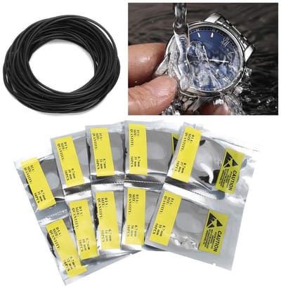 Dailygoods- O-ring rubberen afdichting - 500 stuks - waterdicht - flexibel - slijtvast - geschikt voor horlogemakers - Horlogeafdichting