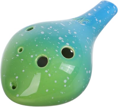 Ocarina Keramiek - Muziek Instrument - Beginner Vriendelijk - 6 Gaten Ontwerp - 11 cm Lengte - Multicolor