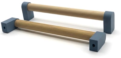 Home 3D® - Handgreep Blauw – 160mm – Beukenhout – Gemaakt in Nederland – Inclusief Schroeven - Voor Keuken, Kast en Meubel
