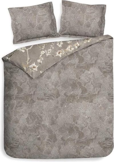 Heckett & Lane Boaz - Dekbedovertrek - Lits-jumeaux XL - 260x200/220 cm - Wood Taupe