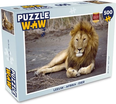 Puzzel Leeuw - Afrika - Dier - Legpuzzel - Puzzel 500 stukjes
