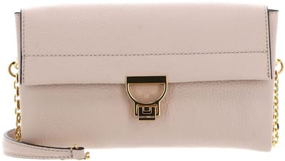 COCCINELLE Leren Schoudertas Arlettis Handbag Rosette Oud roze
