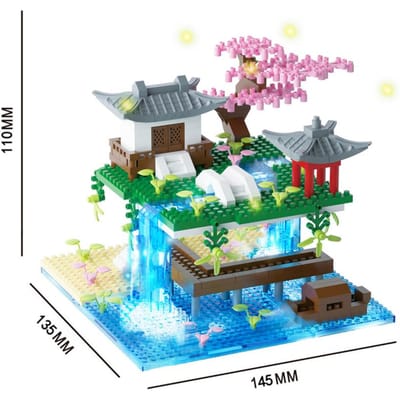 Taohuatan de haute qualité Lac de haute qualité Thème de haute qualité Échelle miniature de haute qualité Brique de haute qualité Bâtiment de haute qualité Blocs de haute qualité