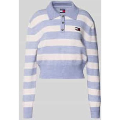 Kort knitwear-poloshirt met mix van alpaca en wol model 'TJW FLUFFY POLO SWEATER'