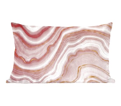 Sierkussens - Kussentjes Woonkamer - 60x40 cm - Agaat - Roze - Stenen - Kristal