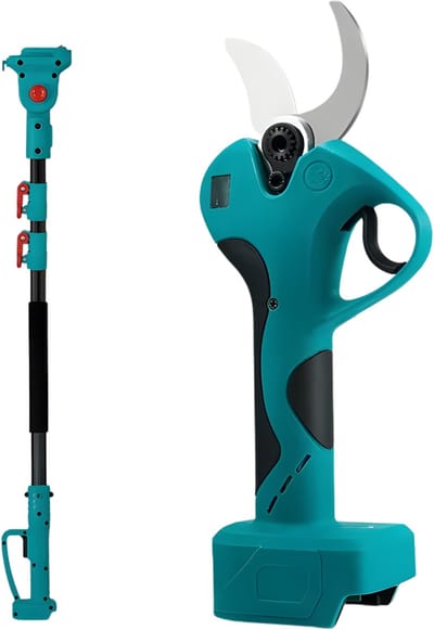 Telescopische paal snoeischaar – Voor tuin en hoge takken – Borstelloze 45 mm 2-in-1 snoeischaar, 2800 W – Zonder batterij