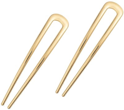 Haarclips - 2 stuks - Metalen Franse clipset - U-vormig ontwerp - Voor vrouwen - Ideaal voor lang, dik haar - Veilige knotten - Moeiteloze en elegante twists - Premium haaraccessoire