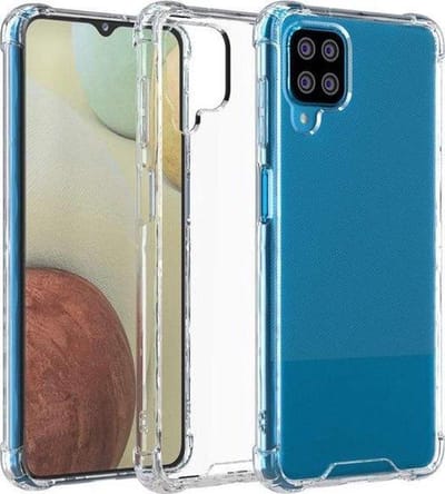 Anti shock stoot rubber siliconen - Geschikt voor Samsung Galaxy A42 5G - Extra sterke hoeken back cover - Transparant