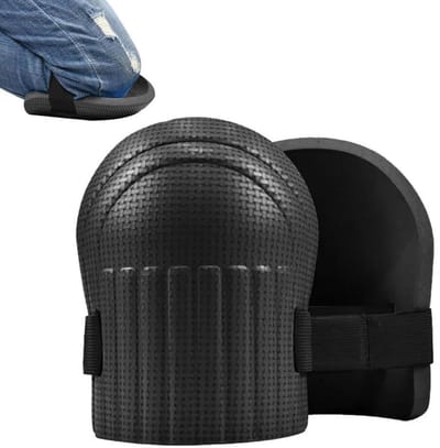 1 paar - Tuin kniebeschermers - Safety - Volwassenen - Knee Pads Bouw - EVA - Zachte - Kniestukken - Kniebescherming - kniemat - Schokabsorberende Kniebeschermers - Unisex - Voor Stratenmaker, Klussen, Sport, Bouw & Tuinieren - Zwart