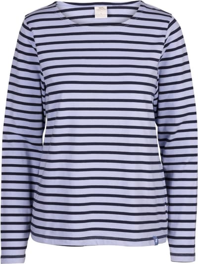Trespass Damen Longsleeve Karen Casual Top Cool Blue Stripe-XL