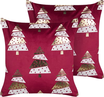 GOLDSPRUCE - Sierkussen set van 2 - Rood - Fluweel