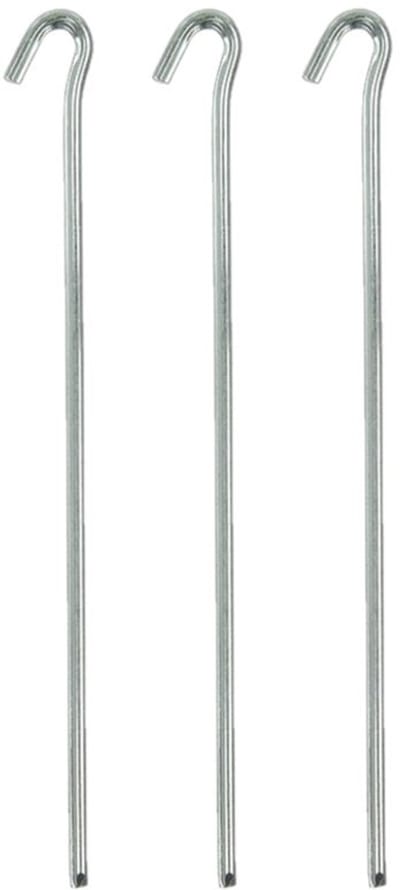 ProPlus Rotspennen / tentharingen - metaal - 18x stuks - 30 cm - kamperen - windscherm - tent