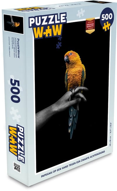 Puzzel Vogel - Tak - Papegaai - Legpuzzel - Puzzel 500 stukjes
