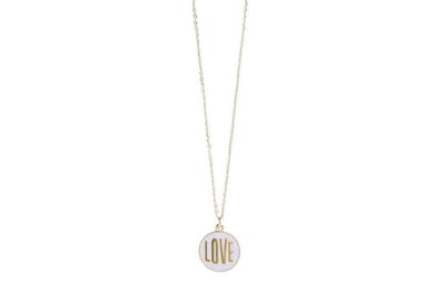 SILIS KETTING | GOLD OUT & LIGHT GREY | THE NECKLACE LOVE COLOR