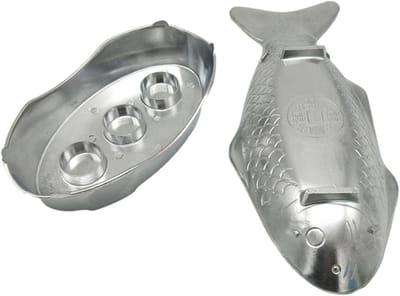 Visverwarmingspanset - Hete pot serveerplaten - Zeevruchten presenteren - Antiaanbak aluminium - 371 x 141 cm - Zilver