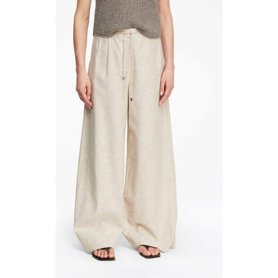 Comma  Pants Beige Size: 34 | Wide-Leg & Flared Pants Outlet | Dames | Beige
