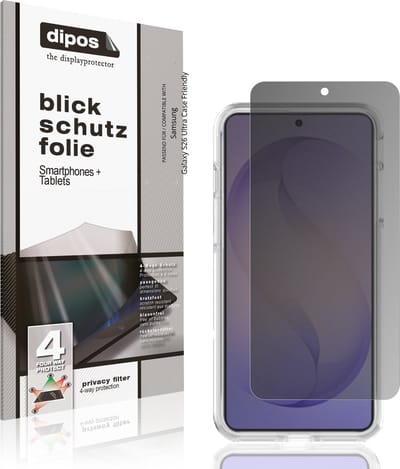 dipos – Matte Privacy Screenprotector geschikt voor Samsung Galaxy S26 Ultra Case Friendly | Anti-Spy Beschermfolie