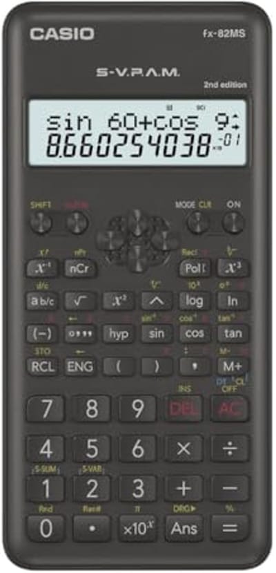 Wetenschappelijke Rekenmachine met 2-regelig Display en Ergonomisch Design