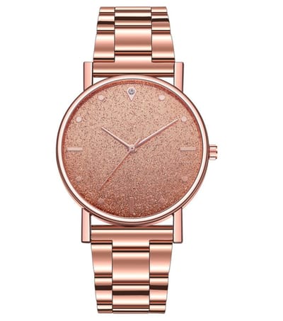 Hidzo Horloge Analoog Ø 37 - Rose - Inclusief Horlogedoosje