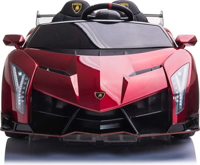 Lamborghini Veneno 12V 2 Persoons Kinderauto Metallic Rood