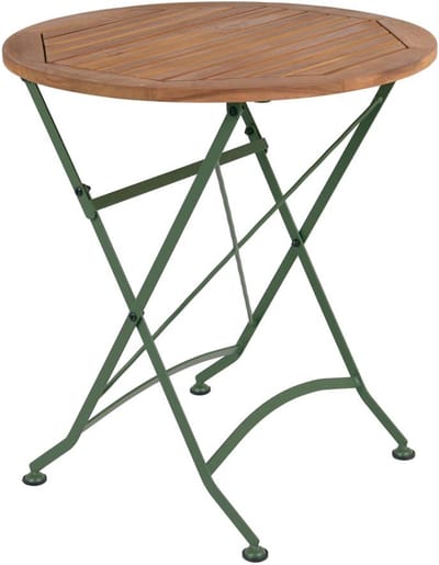 MaximaVida inklapbare ronde tuintafel Toscana Ø 70 cm olijfgroen - 100% FSC excellent acacia