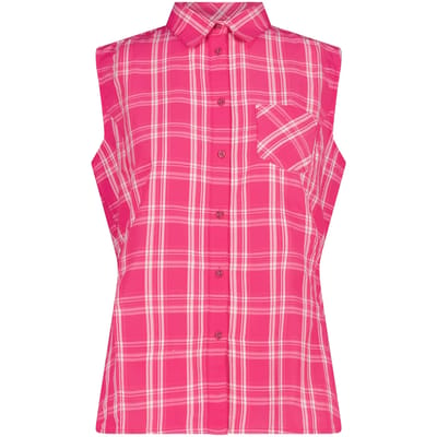 Mouwloze vrouwenblouse met ruiten CMP