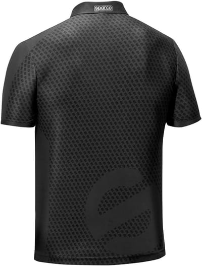 Sparco Subly Poloshirt - Zwart/Marineblauw