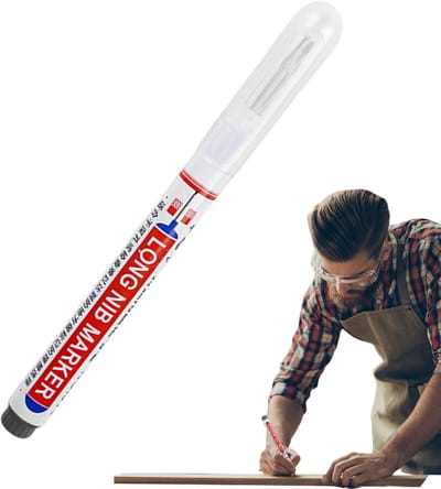 Diepe Gat Marker - Multifunctionele Pen - Precisie Markeren - Lange Fijne Punt - Sneldrogend - Zwart