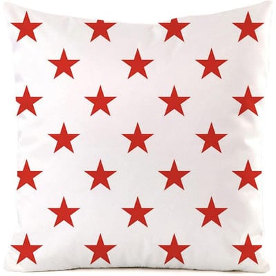 Design nordique coloré en forme d'étoile Housse de coussin courte en peluche imprimée numériquement pour voiture canapé bureau housse de coussin articles pour la maison 45x45cm